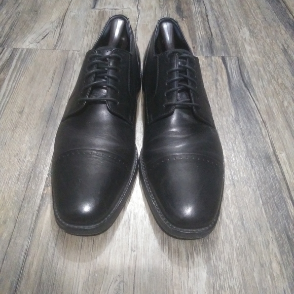 Cole Haan Giraldo Cap Toe Oxford Shoe 11.5 Mens Black Dress Shoes - Picture 2 of 9